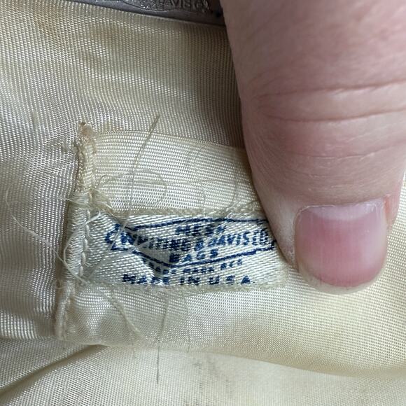 Vintage Whiting Davis 50s  Evening Bag Silver Mesh‎ Party Purse - Picture 4 of 4